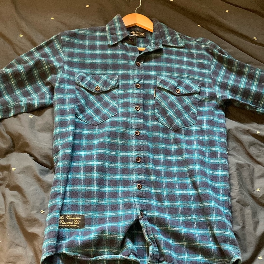 Pendleton Blue and Black Casual Button Down Shirt